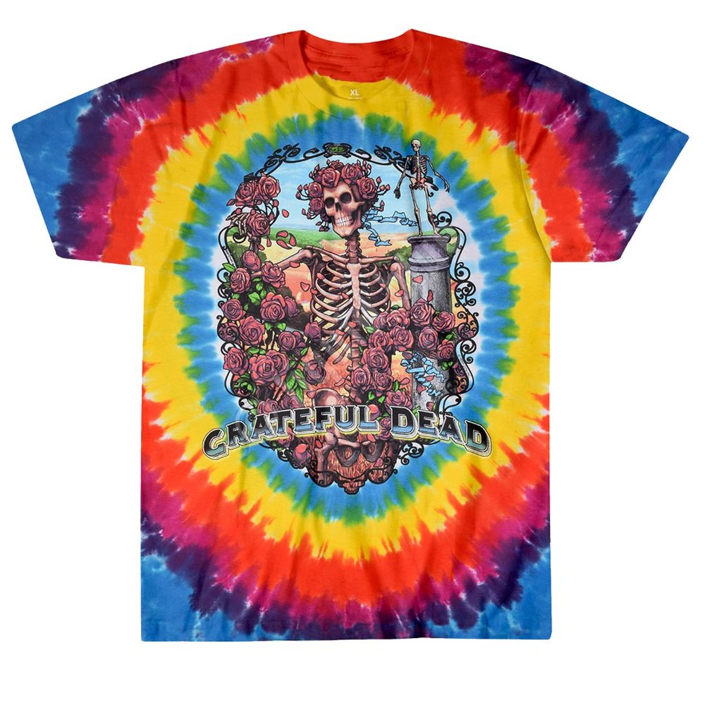 Grateful Dead Rainbow Bertha Tie Dye Short Sleeve T Shirt New XL